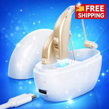 Hearing Aids Hearing Amplifiers for Seniors Rechargeable with Noise Cancelling.