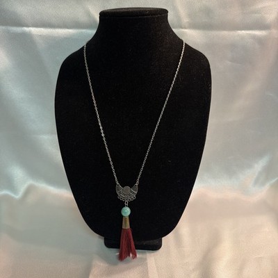 Unique Retro Pendant Necklace 24 Inches Long