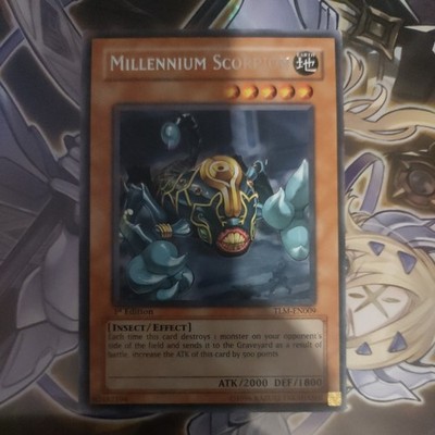 1x Millennium Skorpion TLM-DE009 RARE 1. Auflage Yu-Gi-Oh! TCG Karte M/NM