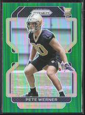 2021 Panini Prizm Pete Werner Green Prizm #391 RC