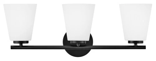 Lark 85423 Bri 3 Light 24"W Vanity Light - Black - Picture 1 of 10