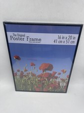 MCS Original Poster Frame 16x20 Lightweight Vertical  Horizontal 2-Pack - BLACK