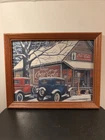 Coca Cola Country Store Framed Print 11x14 Classic Cars Gas Pump Vintage...