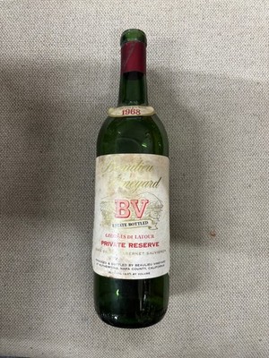 Beaulieu Vineyard - Georges De Latour 1968 - Vintage Wein - leere Flasche