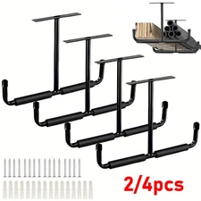 Overhead Garage Storage Hooks, Heavy Duty Double Ceiling Rack, 17’’ Utility