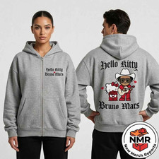 Hello Kitty x Bruno Mar The Romantic Tour Pop-Up 2026 Hoodie Zip Limited