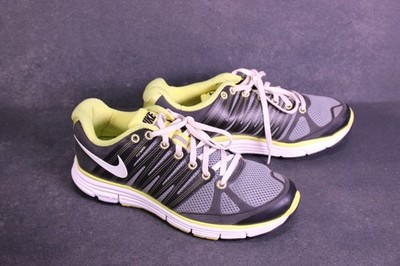 Nike Sneaker Lunar Elite 2 Sportschuhe Gr. 39 grau gelb Laufschuhe Spikes BS986