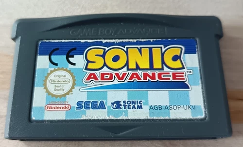 Sonic Advance Game Cartridge Nintendo Gameboy Advance GBA AGB-ASOP-UKV