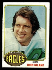 1976 Topps John Niland #85 - Philadelphia Eagles - (Low Grade)