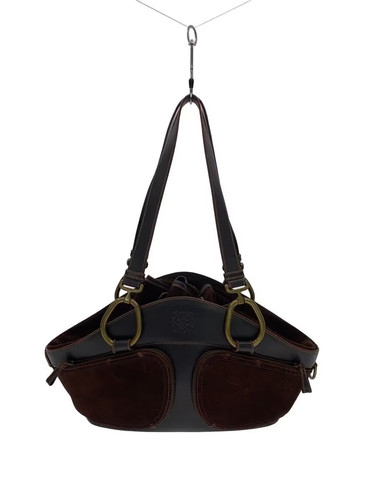 LOEWE Shoulder Bag/Suede/Brown
