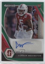 2021 Panini Prizm Draft Picks Green Connor Wedington #DPA-CWE Auto un2