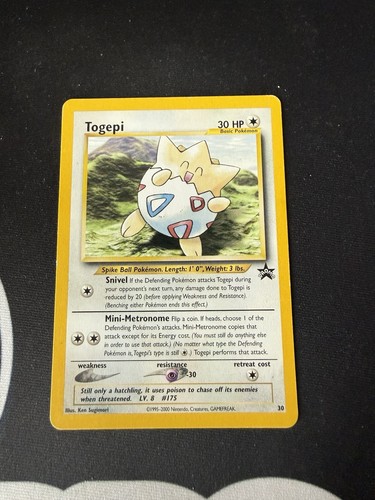 Pokemon WoTC Promo Togepi 30 Pokemon Card
