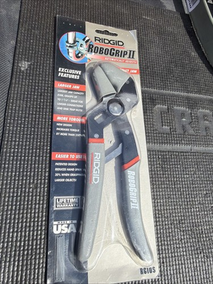 #ad Rare Ridgid Tools USA Robogrip II Pliers RH10s 10” Straight Jaw $69.95