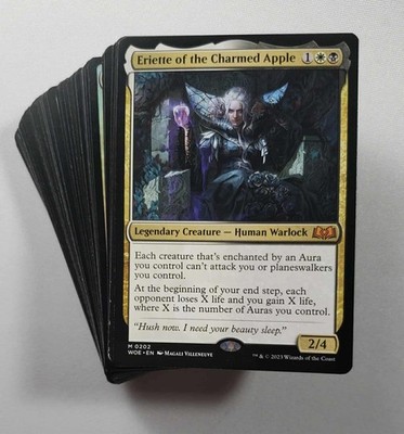 mtg commander eriette deck Eriette of the Charmed Apple AURAS LIFE DRAIN Magic MTG Custom Commander  Deck main image 1