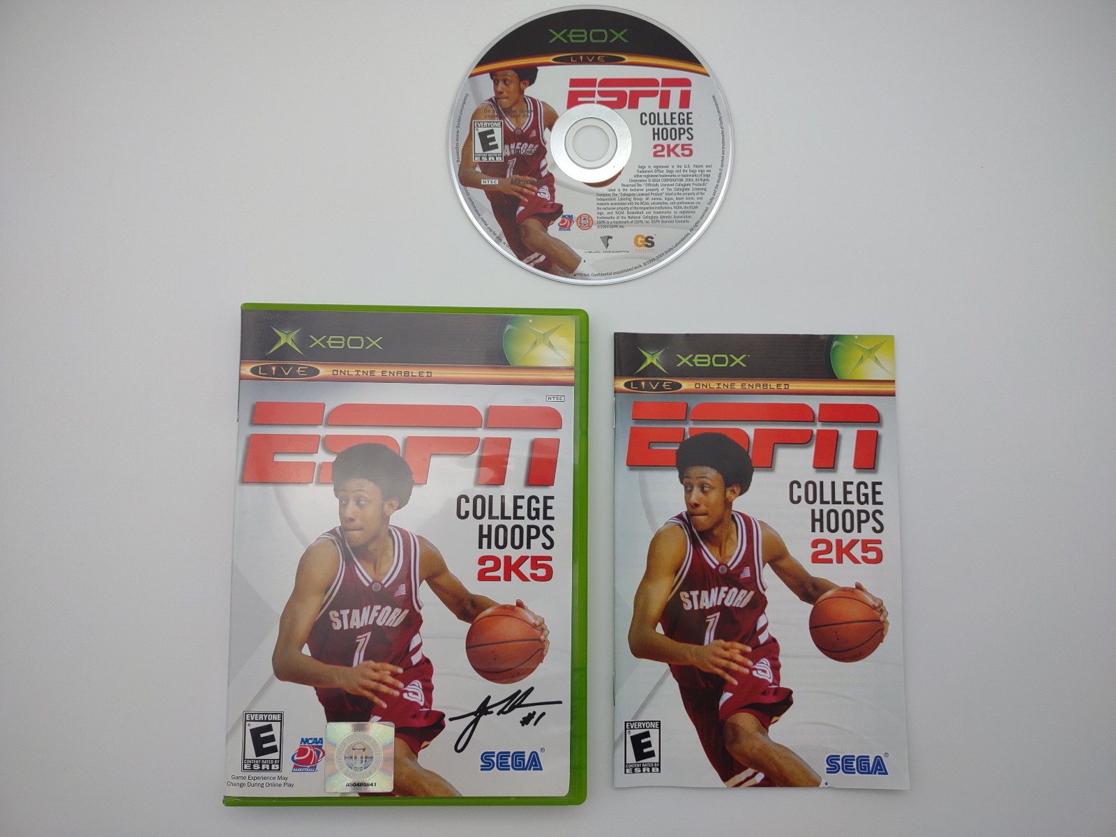 Xbox Original ESPN College Hoops 2K5 CIB Completo Con Manual 2004 Funciona