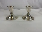 Lunt 140 STERLING Weighted Candlesticks Candle Holders PAIR