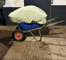 Lightweight POLYCOTTON WHEELBARROW COVER | Elastic Fit | Fits Small, Large, XL
