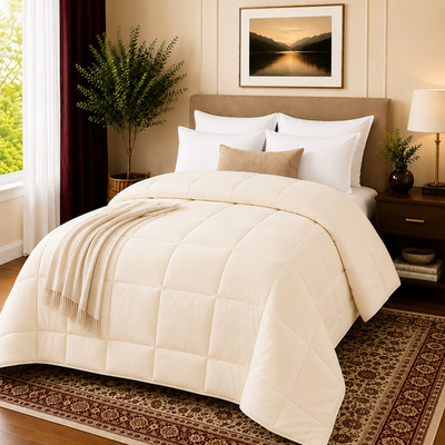 Down Alternative Comforter All Season Soft Fluffy Bed Comforter Queen King