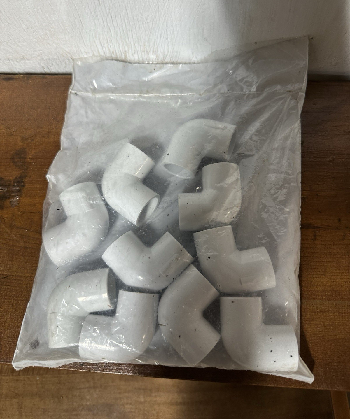 LASCO Schedule 40 PVC 1/2 in 90° Elbow Socket Fitting, 10 Pack