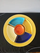 Vintage Fiesta Complete 6 Piece  Relish Tray  Fiestaware Excellent Condition