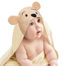 Lambs  Ivy Disney Baby Winnie the Pooh Tan Cotton Hooded Baby Bath Towel