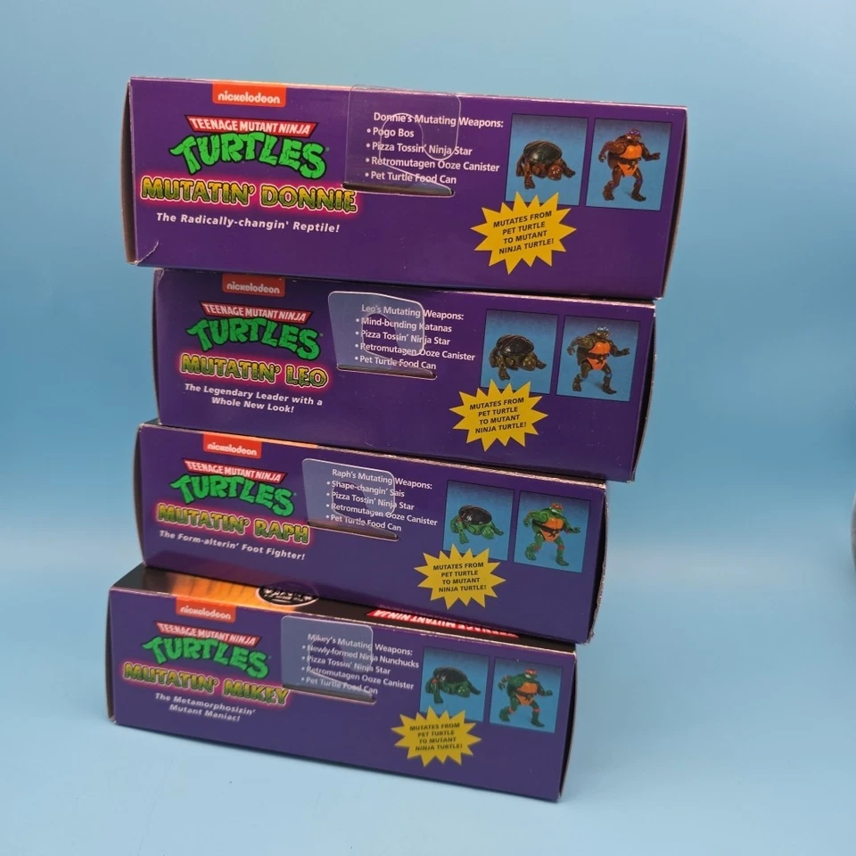 Lote de figuras de acción Teenage Mutant Ninja Turtles Mutating Leo/Raph/Mikey/Donnie Foto 4 de 4