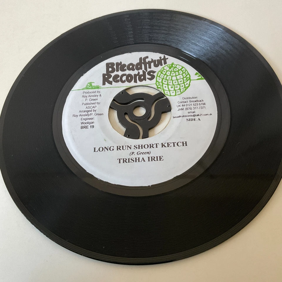 Trisha Irie - Long Run Short Ketch / Bread Back 7" Vinyl Single VG+ Reggae BRE19 - Image 4 of 4