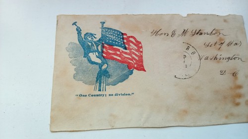 Civil War Hon.E M Stanton Sec.Of War Washington D.C. One Country