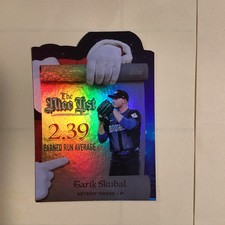 2025 Topps Holiday Baseball The Nice List Tarik Skubal 2.39 ERA Foil Tigers