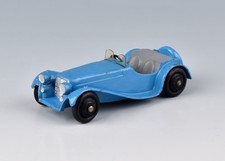Vintage Dinky Toys 38f Jaguar SS100 Sports Car (Light Blue, Grey Seats) 1947-50