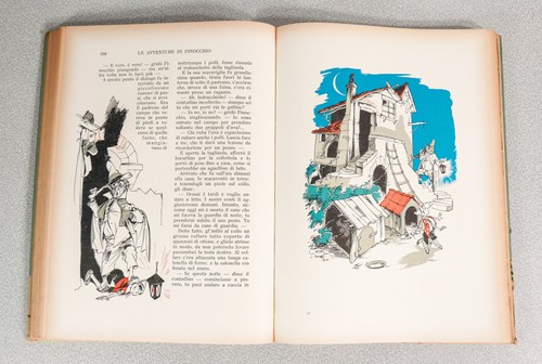 Pinocchio Illustrated Book By Carlo Collodi Fiorenzo Faorzi Salani 1954 - Picture 9 of 16