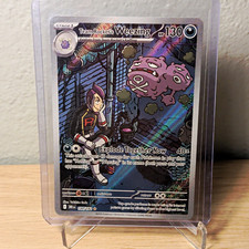 Pokémon TCG Team Rocket's Weezing Holo Illustration Rare SV10 199/182 130 HP