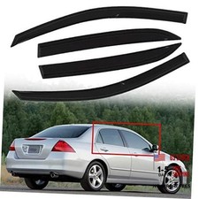 4PCS Side Window Visors Sun Rain Guards Deflectors Vent Shade Replacement for