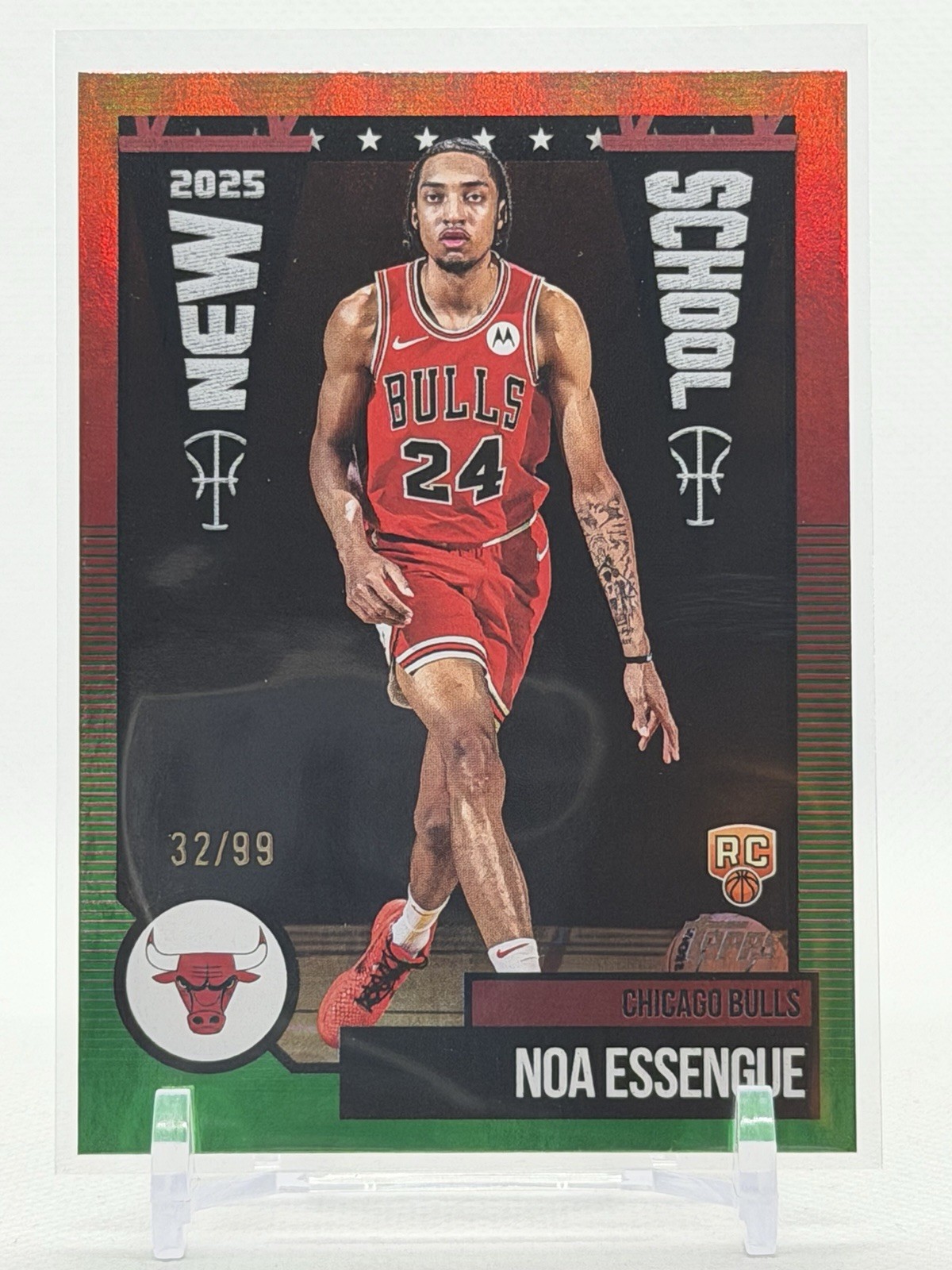 2025-26 Topps Flagship Basketball - New School Green /99 RC - Noa Essengue NS-12