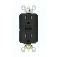 15 Amp 125-Volt Duplex Smartest Self-Test Smartlockpro Tamper Resistant GFCI Out