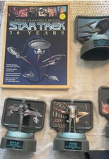 Star Trek Pewter Statues, Boxed Figures, Desk Organizer, Micro Machines