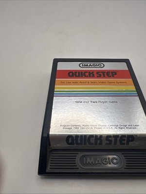 Imagic QUICK STEP Atari 2600 Video Game Cartridge