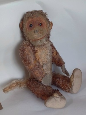 Farnells Alpha Toys ~ Vintage Plüsch-Affe Stofftier mit Schwanz ~ 16 Zoll groß