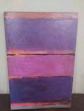 Mark Rothko Signed Oil Painting on Canvas 16x24 in Abstract Expressionism
