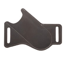 Leather Knife Sheath 6.14" x 4.61" Genuine Leather for Outdoors, Brown