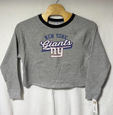 New York Giants NFL Team Apparel, Half Sweatshirt, Girl's Size X Large 14/16 New