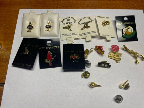 Vintage Golf Pins Lot Of 19 