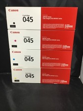 Genuine CANON 045 Toner Standard Yield 4 PACK Black/Cyan/Magenta/Yellow NEW