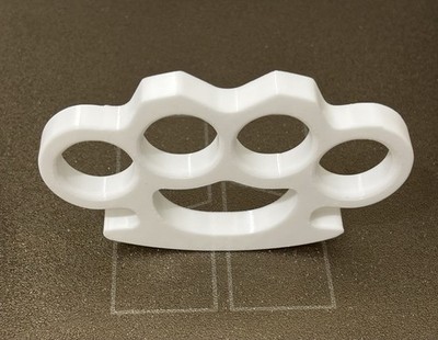 Buy 1 Get 1 Free 3D Printed Cosplay Knuckles Prop Not Real (White)