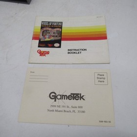 Wheel Of Fortune Nintendo NES Complete CIB w/ Box, Manual, & Regis- TESTED