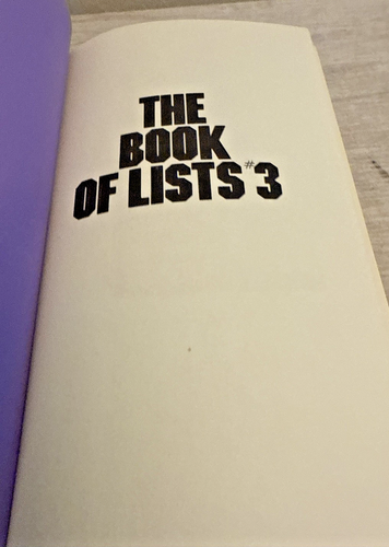 The Book Of List #3 By Amy Wallace, David W, Irving Wallace 1983 - Picture 5 of 11