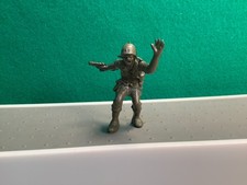 Vintage Marx 60mm Soldier Early GI Toy - Green Plastic WWII