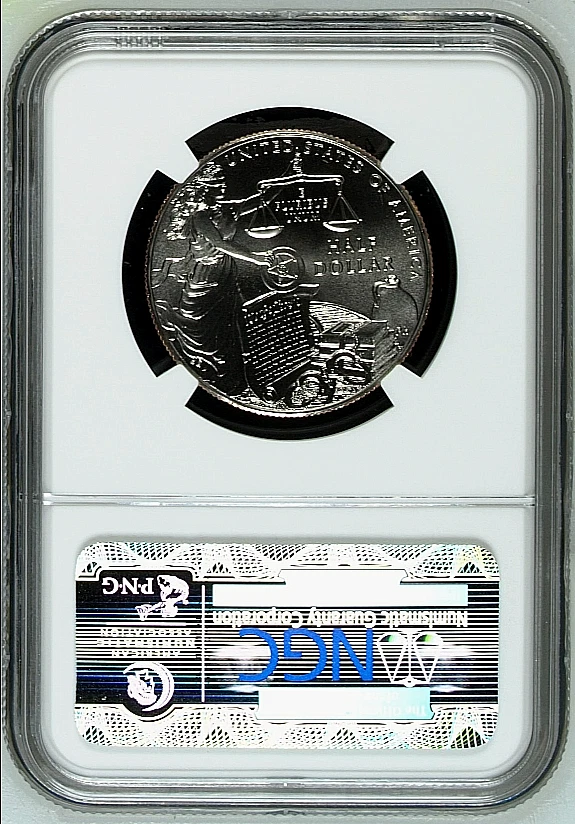 2015-D US Marshals Service Half Dollar NGC MS 69 First Day of Issue - Image 2 of 2