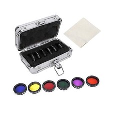 6 PCS 1.25Inch Colorful Telescope Filter Kit, Telescope Moon Filter with Stor...