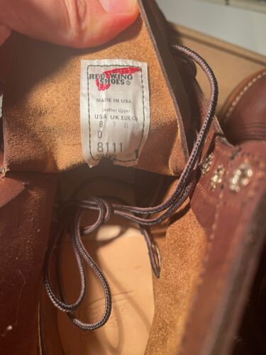 Red Wing 8111 Heritage 6” Iron Ranger Boot Amber Harness - UK 7 / D Fitting - Picture 13 of 19